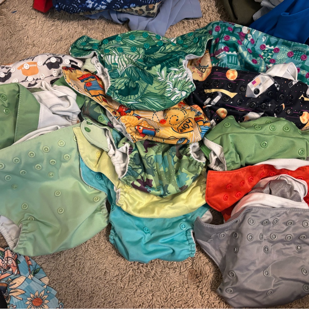 Colorful Cloth Diapers Set